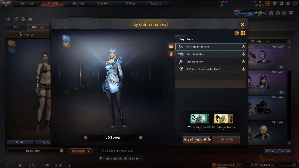 shop acc cf uy tin gia re